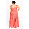 Women's Plus Size Renee Dress - calypso coral | CITY CHIC - 3 of 4