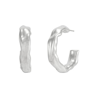 Silpada 'Takeover' Sterling Silver Hoop Earrings