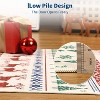 GustoWave Snowflake Christmas Holiday Decorative Area Rug for Bedroom Living Room, Colorful - 3 of 4