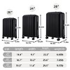 Luggage Sets,20/24/28Inch ABS Spinner Wheel Luggages With Cup Holder And USB Port And Phone Holder,3 Piece Set Of Luggage-Cuddlewood - 4 of 4