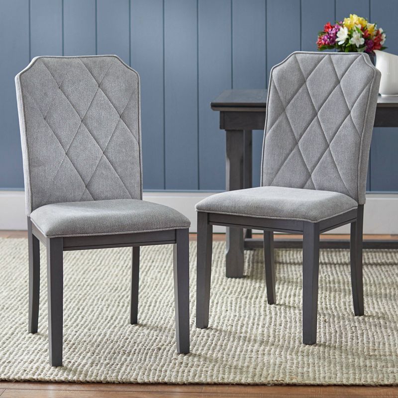 Set of 2 Riga Chairs Gray - Buylateral, 1 of 8