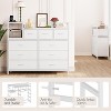 Dresser for Bedroom with 9 Drawers, Modern Wide Dressers with Drawer Organizers, TV Stand with Charging Station, Fabric Chest of Drawers - 4 of 4