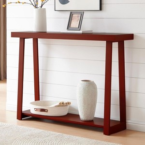 Kings Brand Emma Narrow Console Table with Shelf – Ideal for Entryway, Sofa, Hallway, Living Room, Office, Foyer, 44 Inch - 1 of 4