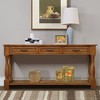 attop Console Table, Sofa Table with 3 Drawers & Shelf, 220lb Capacity, Easy Assembly - 3 of 4