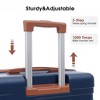 3 Pcs Hardshell Luggage Sets With 360° Spinner Wheels TSA Lock Adjustable Telescopic Handle Lightweight Suitcase For Travel 3 Sizes (20" 24" 28") - 3 of 4