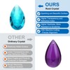 Unique Bargains Crystal Pendants Teardrop Beads for DIY Lamp Arts Crafts Decoration 6 Pcs - 3 of 4
