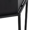 Kate and Laurel Jarvan Planter Hexagon Metal Freestanding Planter, 2 Piece, Black - 3 of 4