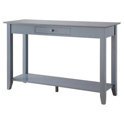 American Heritage Console Table with Drawer Gray - Breighton Home