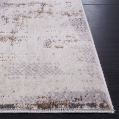 Gray and Beige 8' x 10' Tufted Wool Area Rug