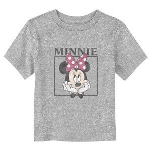 Mickey & Friends Distressed Cute Minnie Portrait T-Shirt - 1 of 3