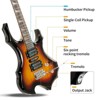 Karl Home 36inch Burning Fire Style Electric Guitar Sunset w/ 20W Amplifier - 4 of 4