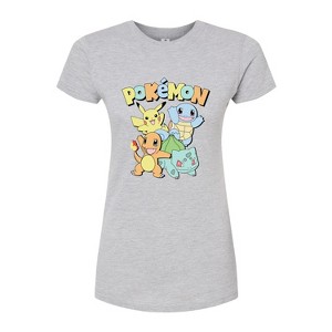 Women's - Pokémon - Kanto Starters Fitted Graphic T-Shirt - 1 of 3