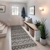 Modern Abstract Stripe Area Rug Floor Mat Indoor Low Pile Non Slip Soft Carpet For Living Room Bedroom Washable Foldable Rugs - 4 of 4