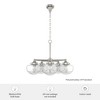 Hunter Fans 23.75" Saddle Creek Ceiling Light Brushed Nickel Finish - 5 Bulb Chandelier for Indoor Spaces - 2 of 4