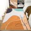 Contemporary Abstract Machine Washable Geometric Aesthetic Area Rugs Non Slip Thin Low Pile Rugs for Living Room Bedroom - 2 of 4