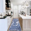 Washable Vintage Patchwork  Printed Rug Non Slip Low Pile Rug Soft Throw Floor Cover Foldable Indoor Carpet for Living Room Bedroom Playroom - 4 of 4