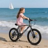 INFURNIC Bicycles 20 Inch Kids Road Bike 7-Speed Steel Frame Dual Disc Brakes for Boys and Girls, Black, 55.9"*21.2"*31.5" - 2 of 4