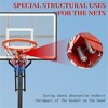 YONWAY Portable Basketball Hoop, Adjustable Height 8.04 ft to 10.01 ft,44" Backboard with Counterweight Bag,Wheels for Professional Match - 3 of 4