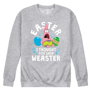 Men's - SpongeBob Squarepants - Easter Weaster Graphic Fleece Sweatshirt - 1 of 4