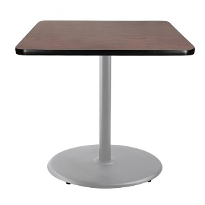 Hampden Furnishings 36" Bennet Collection Square Dining Table Gray/Mahogany - 1 of 4
