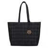 MKF Collection Rowan Woven Vegan Leather Women’s Tote Bag by Mia K - Black - image 2 of 4