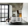 Dynamic Accents Highlander Series Solid Wood Pet Gates are Handcrafted by Amish Craftsman - 32 High - 5 Panel Walk Through - White - 2 of 2