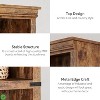 Space-Saving 5-Tier Bookcase - 67.4"H Woodgrain Display Storage Shelves, Modern Profile - 3 of 4