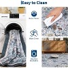 Acekool Modern Floral Area Rug Washable Non-Slip Foldable Soft Faux Wool for Living Room Bedroom Kitchen - 2 of 4