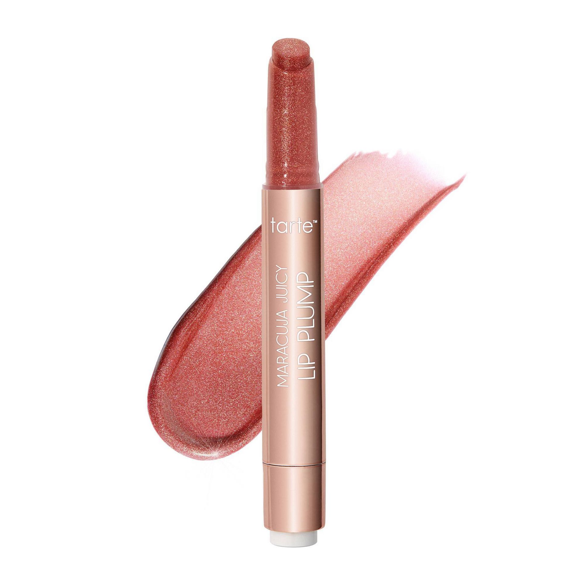 tarte Maracuja Juicy Lip Plump Shimmer Glass - Rosy Mauve - 0.095oz - Ulta Beauty