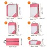 Unique Bargains Suitcases Compression Packing Cube Wear-resistant Travel Luggage Organizers Bag 6 Pcs - 2 of 3
