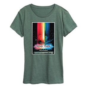 Women's - Star Trek - Retro Movie Poster Short Sleeve Graphic T-Shirt - 1 of 4