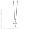 Black Bow Jewelry Stainless Steel Polished Cross Necklace, 22 Inch - 2 of 4