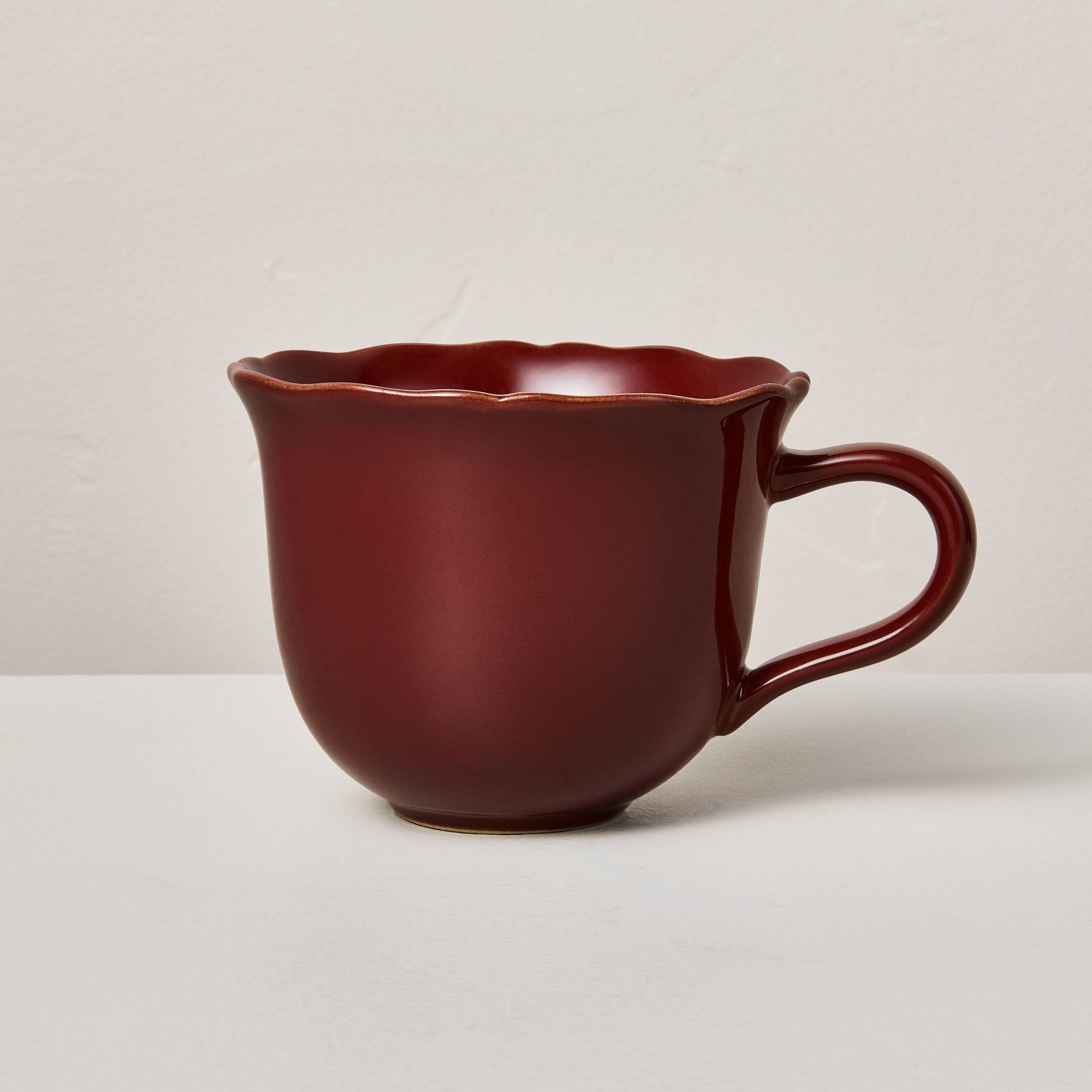 12 fl oz Scalloped Mug - Hearth & Hand™ with Magnolia