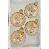 Glass Christmas Tree Ornaments - 67mm/2.63" [4 Pieces] Decorated Balls from Christmas by Krebs Seamless Hanging Holiday Decor - 3 of 3