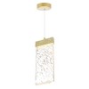CWI Lighting Carolina LED Pendant With Gold Leaf Finish - 3 of 4