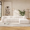 122" Modern L-Shaped Sectional Sofa with High-Density Foam, Chaise Lounge, Fully Assembled Right-Hand Facing, No Assembly Needed - 2 of 4