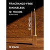 12 inch Taper Candles Set of 12 - Dripless and Smokeless Candle Unscented - Slow Burning Candle Sticks Are Perfect As Thanksgiving Taper Candles - 2 of 4