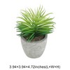 Unique Bargains Artificial Plants Mini Pine Needle in Pulp Plastic Green 3.94"x3.94"x4.72" 1 Pcs - 3 of 4