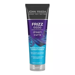John Frieda Frizz Ease Dream Curls Conditioner, Hydrates and Defines Curly Wavy Hair, Sulfate Free - 8.45 fl oz