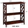 VYNXARIA Console Table 3 Tier with Storage Shelves,Open Bookshelf Bookcase with Solid Wood Legs for Hallway, Living Room and Bedroom, - 4 of 4