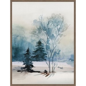 Amanti Art Dusty Blue II by Isabelle Z Canvas Wall Art Print Framed - 1 of 4