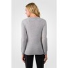 JENNIE LIU Women's 100% Pure Cashmere Long Sleeve Crew Neck Pullover Sweater - 2 of 4