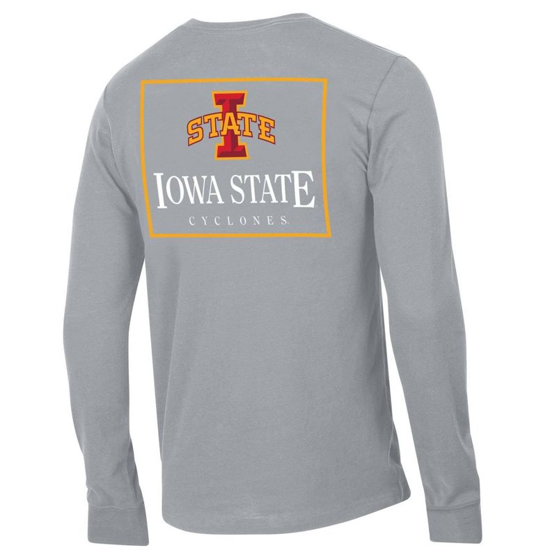 NCAA Iowa State Cyclones Men&#39;s Long Sleeve Suede T-Shirt, 2 of 3