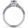Pompeii3 5/8 ct Lab Created Diamond Angelica Vintage Engagement Ring 14k White Gold - 2 of 3