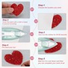 Unique Bargains Iron On Durable DIY Clothing Heart Rhinestone Patches 16 Pcs - 4 of 4