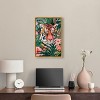 Art Remedy Tiger Hidden in Tropics Tropical Jungle Animals Wall Art Framed - 2 of 4