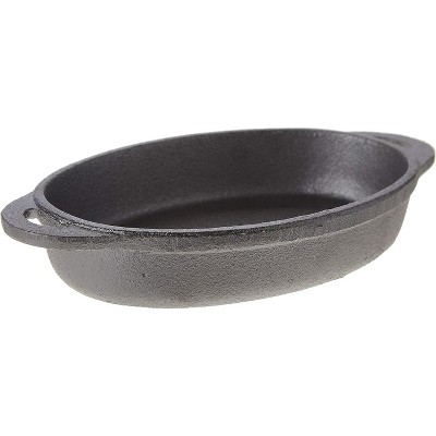 Old Mountain Pre-Seasoned Cast Iron 4.5 Inch Oval Single Serve Dish
