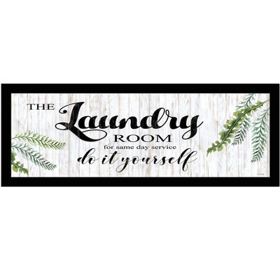 HomeRoots The Laundry Room Black Framed Print Laundry Wall Art