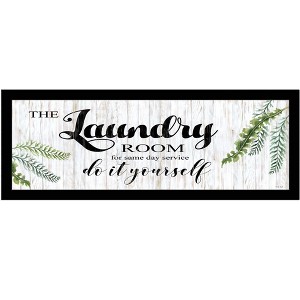 HomeRoots The Laundry Room Black Framed Print Laundry Wall Art - 1 of 4