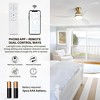 52 Inch Low Profile Indoor Ceiling Fan with Light and Remote/APP Control, Dimmable tri-Color Temperatures LED Quiet Reversible Motor - 2 of 4